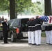 Graveside service for U.S. Marine Corps Pvt. Robert Carter Jr. in Arlington National Cemetery