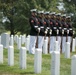 Graveside service for U.S. Marine Corps Pvt. Robert Carter Jr. in Arlington National Cemetery