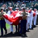 Service members participate in Colorado Rockies military appreciation ceremony