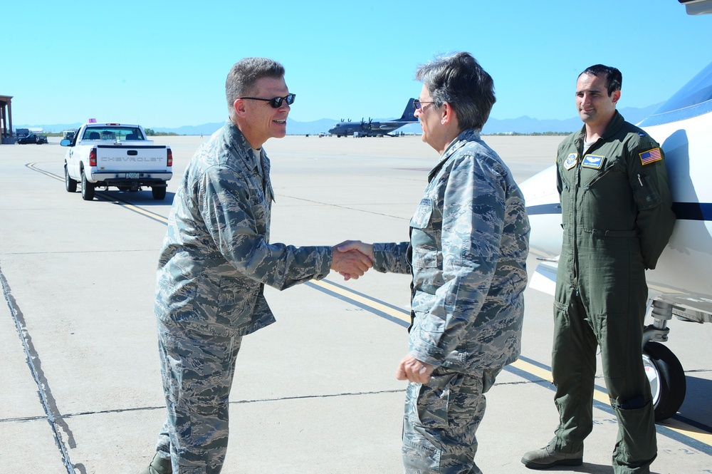 AFMC Commander and Command Chief visit D-M
