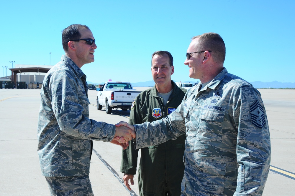 AFMC Commander and Command Chief visit D-M