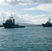 ex-USS Thach towed to sea during RIMPAC