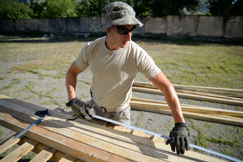 New Jersey Air National Guard civil engineers conduct Humanitarian and Civic Assistance renovation projects in Albania