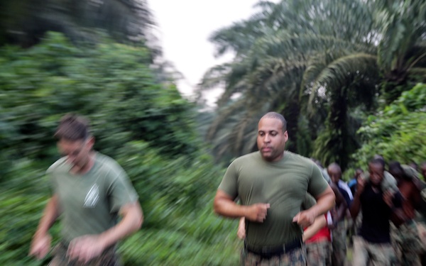 SPMAGTF-CR-AF shares tactics with the next line of soldiers