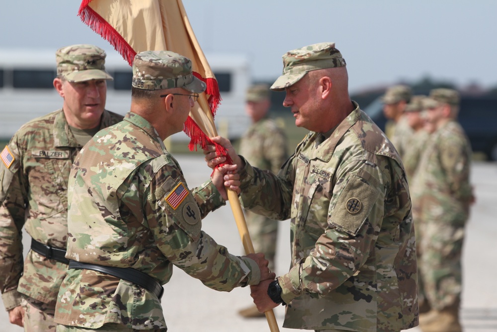 Largest Army Reserve command in Texas says farewell to Commanding General