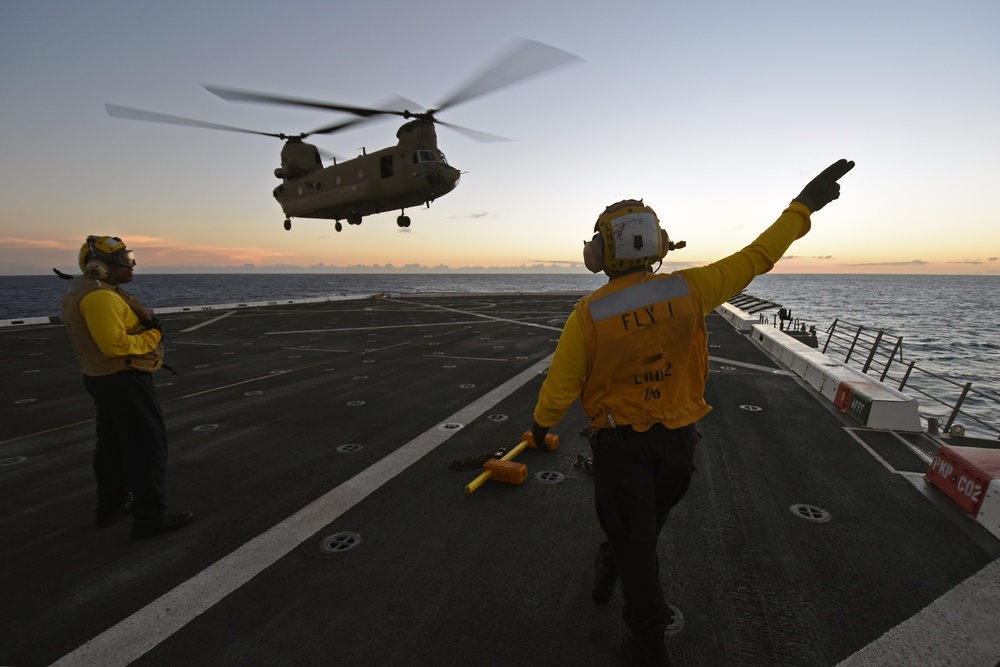 USS San Diego Conducts Flight Operations during RIMPAC