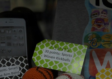 Okinawan librarians visit, exchange at Camp Foster library