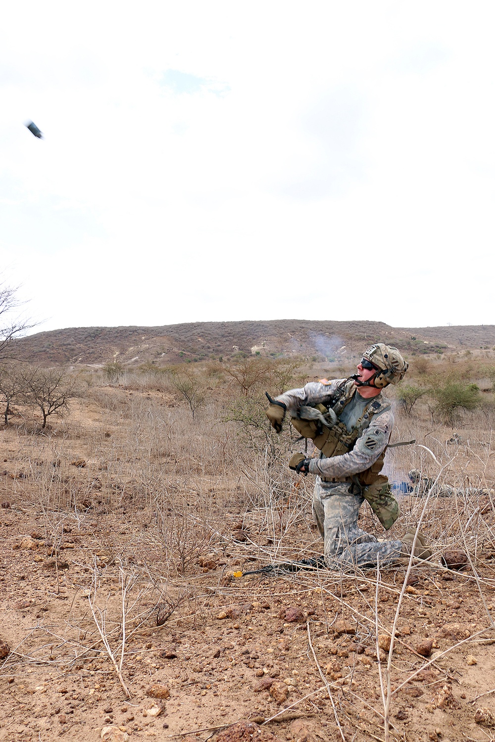 African Readiness Training squad live-fire training