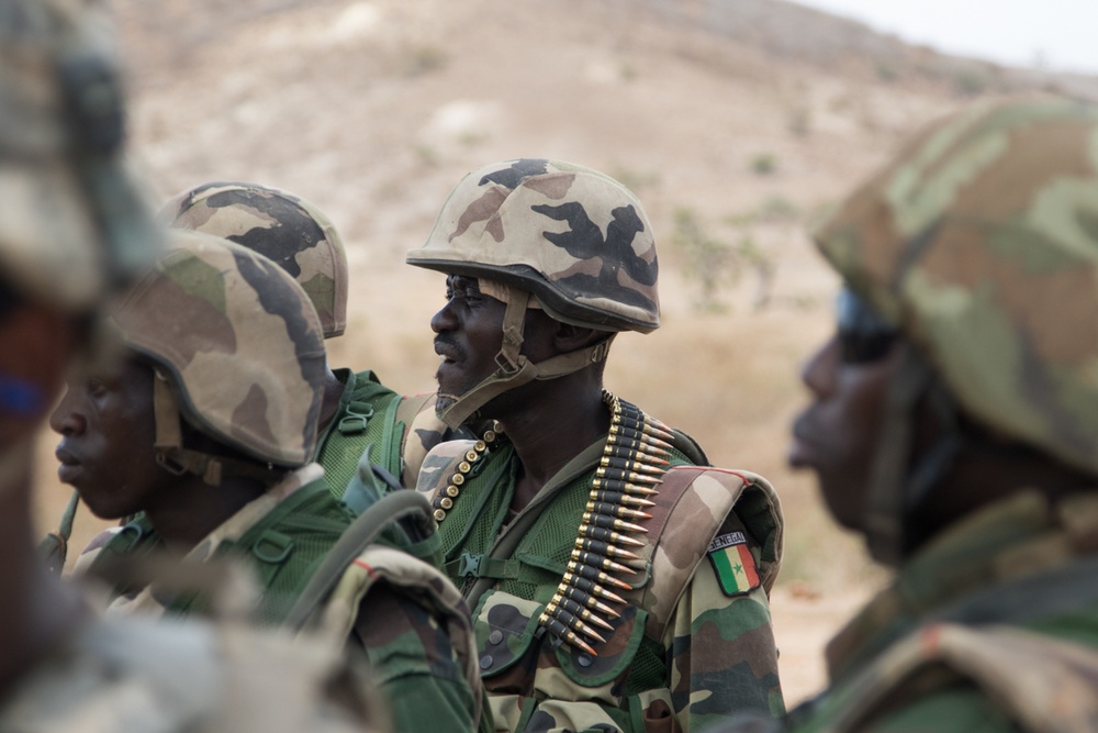 African Readiness Training squad live-fire