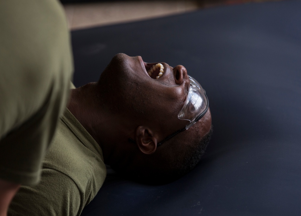 Feeling the pain: 3/2 Marines conduct non-lethal course