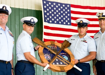 Commander of Coast Guard Station Freeport retires