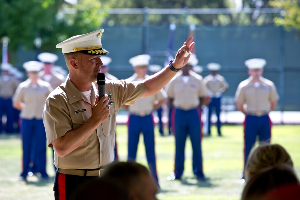 Marine Corps Recruit Depot San Diego and the Western Recruiting Region Change of Command Ceremony