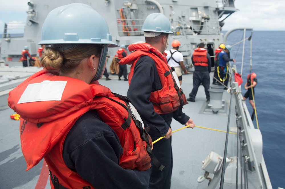 USS Stockdale conducts SAR Training exercise during RIMPAC 16