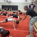 Cheerleaders tackle Army-style physical training