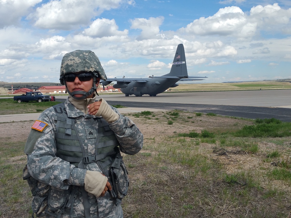 340th BSB trains with 65th Fires Brigade in Wyoming