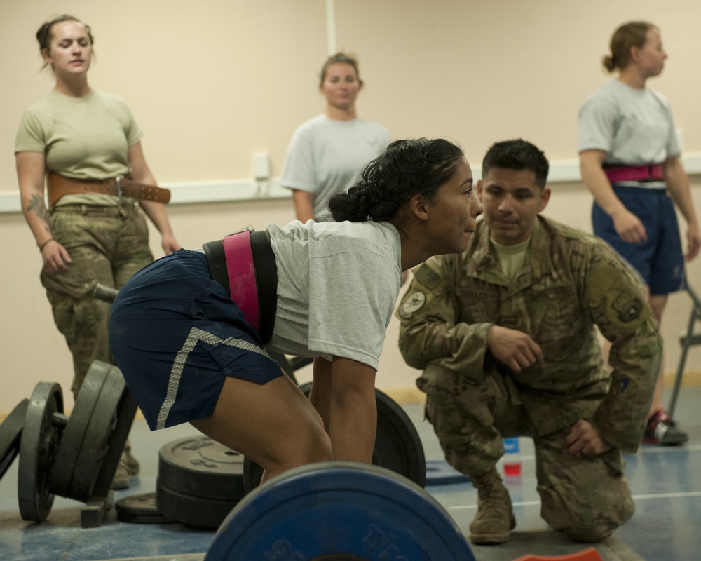 455th EAMXS holds power lifting competition