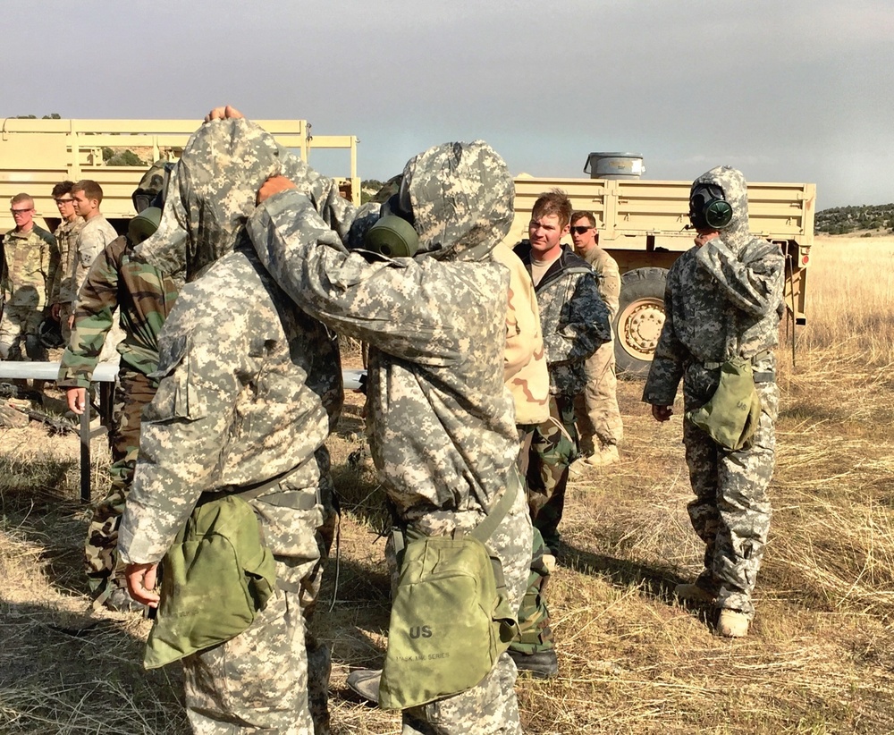 1-8 Soldiers learn to react to chemical attacks in combat