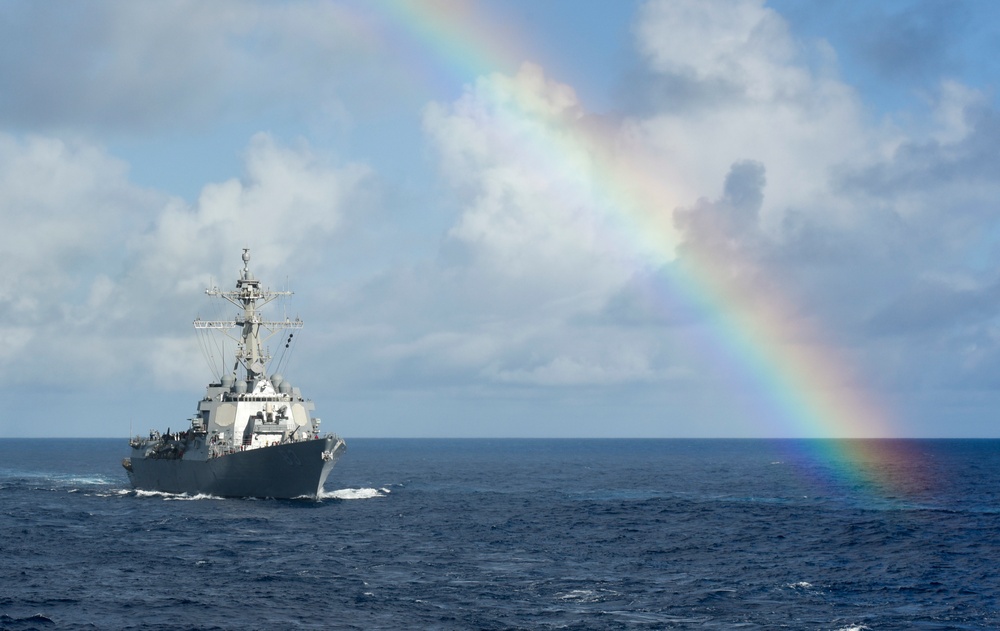 USS Pinckney At Sea Operations During RIMPAC
