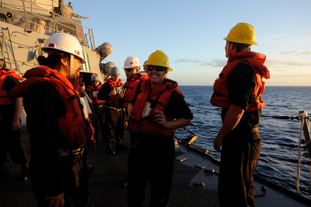USS Howard Conducts At Sea Operations During RIMPAC