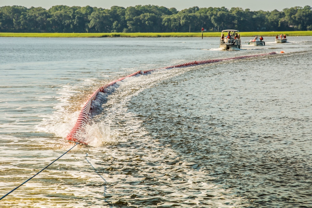 MCAS Beaufort rehearses oil spill decontamination procedures