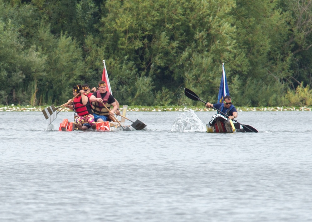 Navy, Marine Corps Compete at Seafair Milk Carton Derby