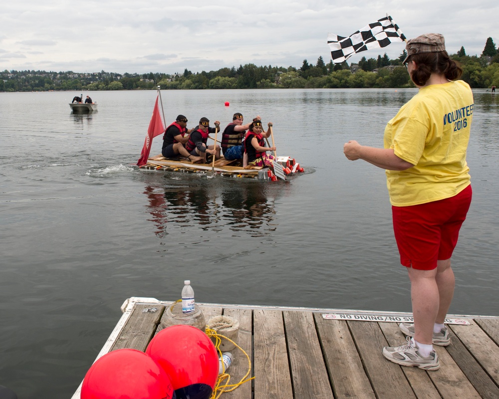 Navy, Marine Corps Compete at Seafair Milk Carton Derby