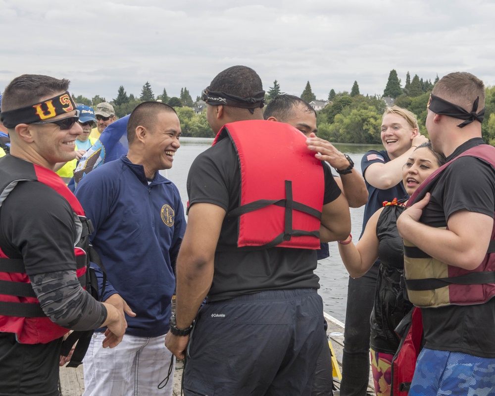 Navy, Marine Corps Compete at Seafair Milk Carton Derby