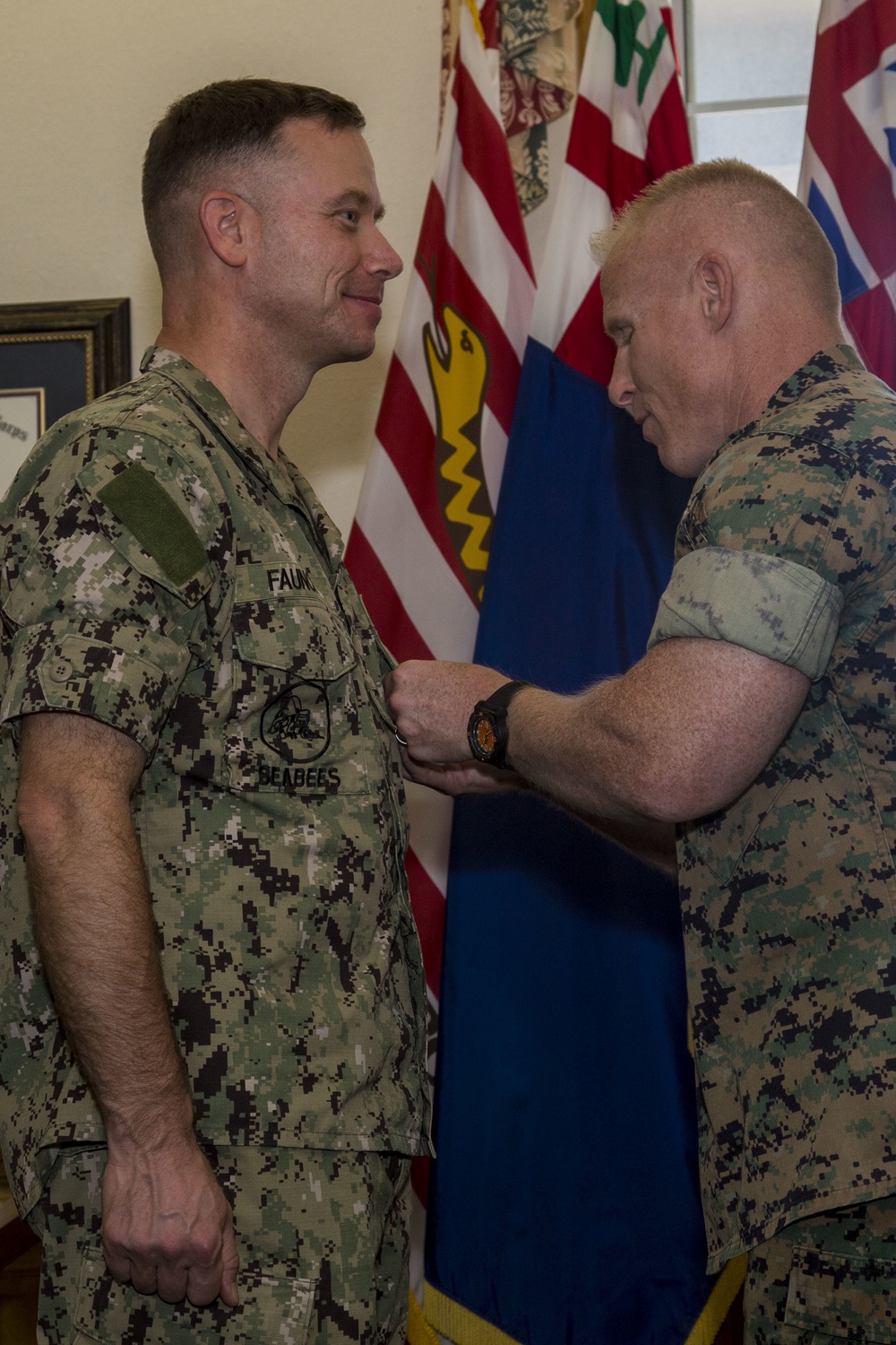 Commanding General presents award