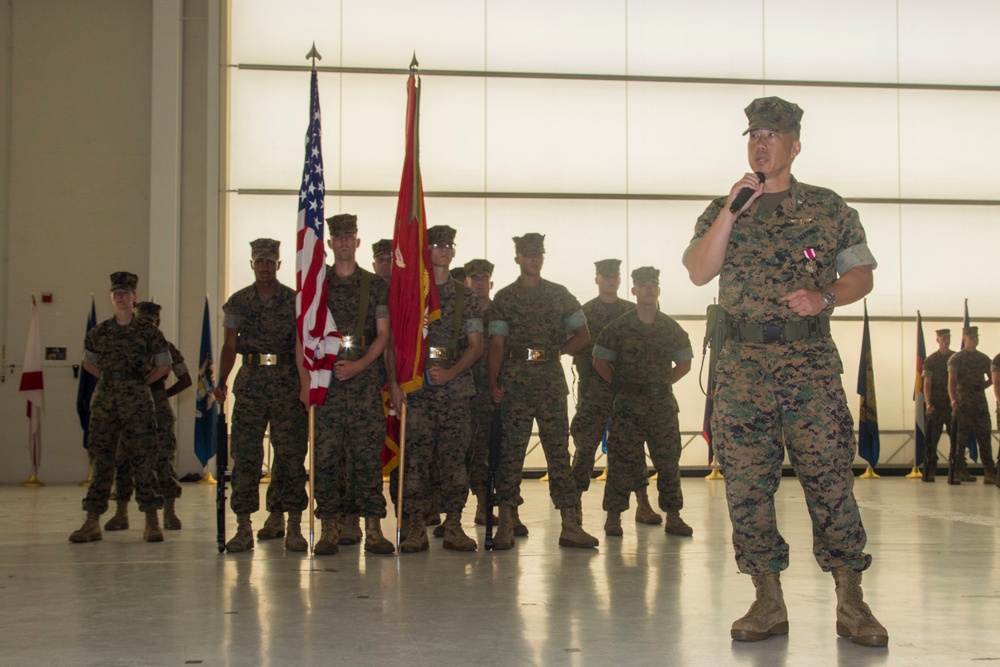 Headquarters and Headquarters Squadron Change of Command