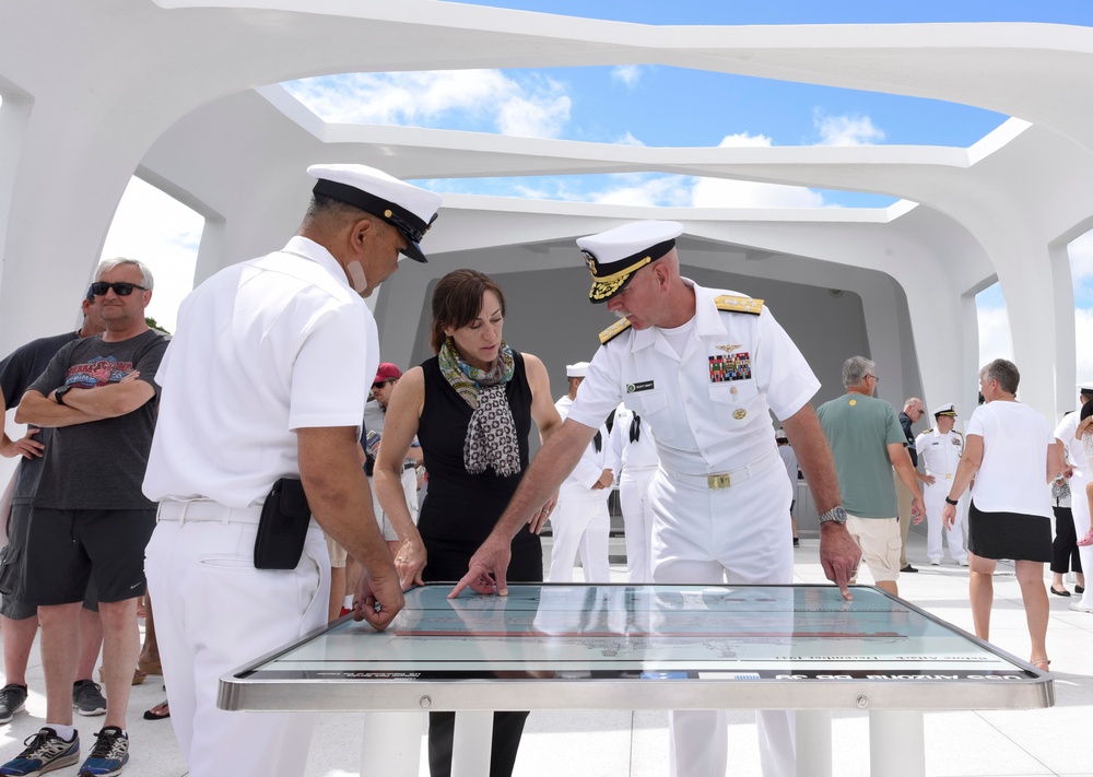 Under Secretary of the Navy Visits USS Arizona Memorial