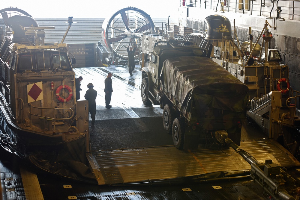 USS San Diego well deck operations at RIMPAC 2016