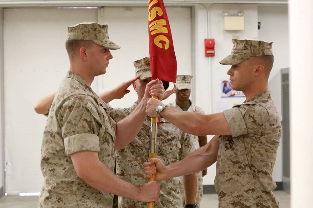 Headquarters and Service Company conducts change of command ceremony