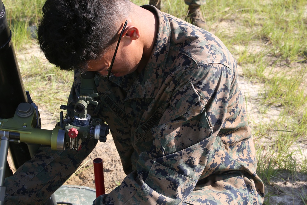 3/6 conducts live mortar range