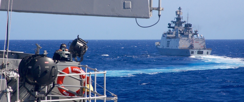 Indian, Chilean navies at sea during RIMPAC 16