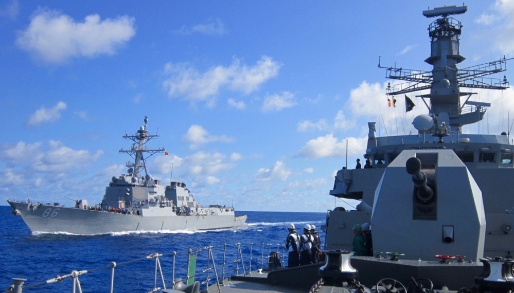 Indian, Chilean navies at sea during RIMPAC 16