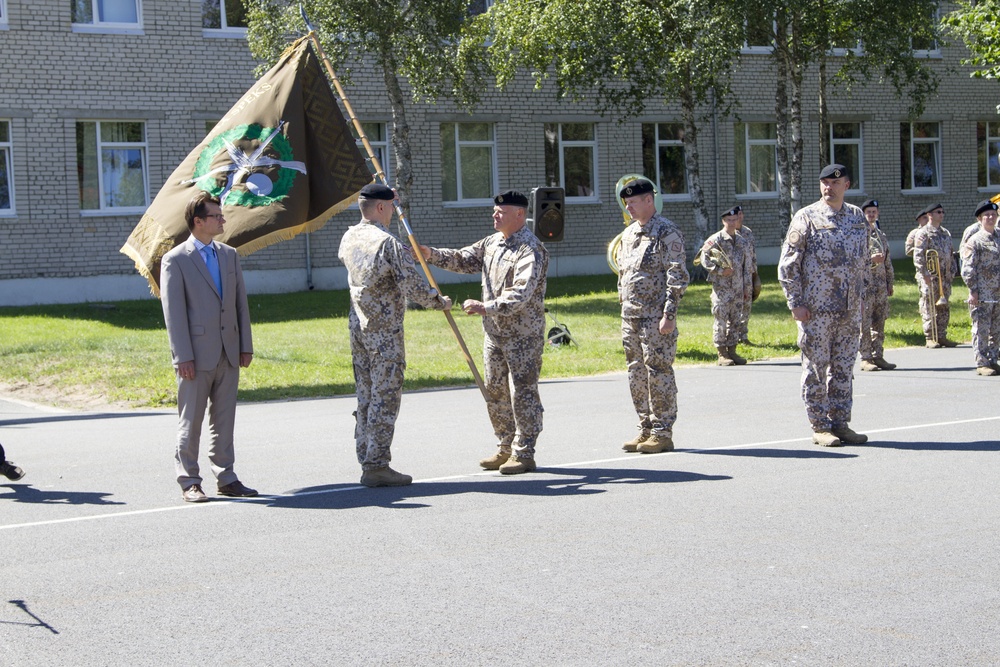 3rd Battalion, 69th Armor Regiment attend a Latvian Change of Command