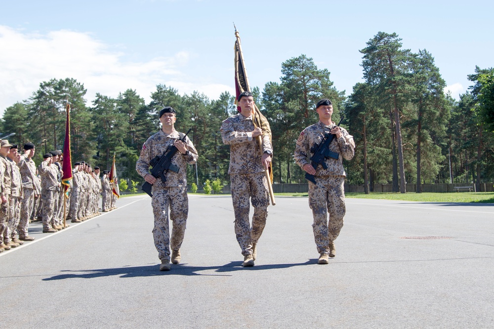 3rd Battalion, 69th Armor Regiment attend a Latvian Change of Command