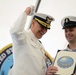 Capt. Greg Stump becomes an honorary chief during a change of command ceremony