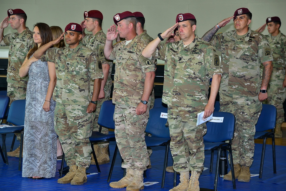 HHC, 54th Engineer Battalion, 173rd Airborne Brigade change of command ceremony