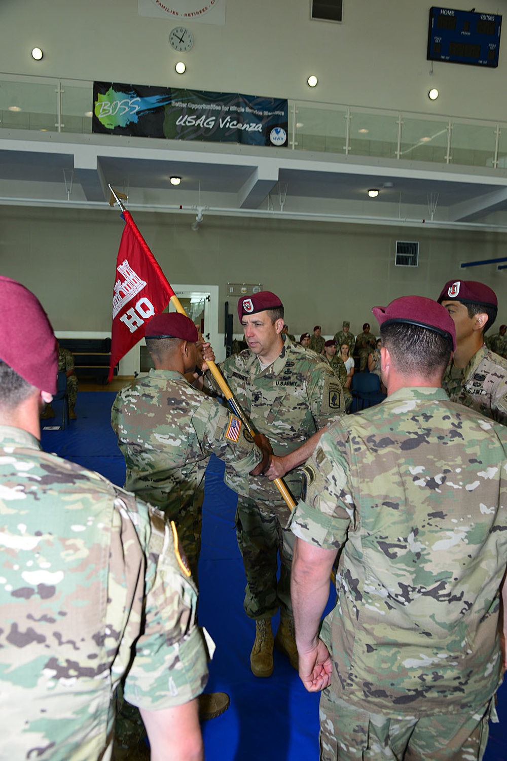 HHC, 54th Engineer Battalion, 173rd Airborne Brigade change of command ceremony