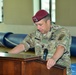 HHC, 54th Engineer Battalion, 173rd Airborne Brigade change of command ceremony