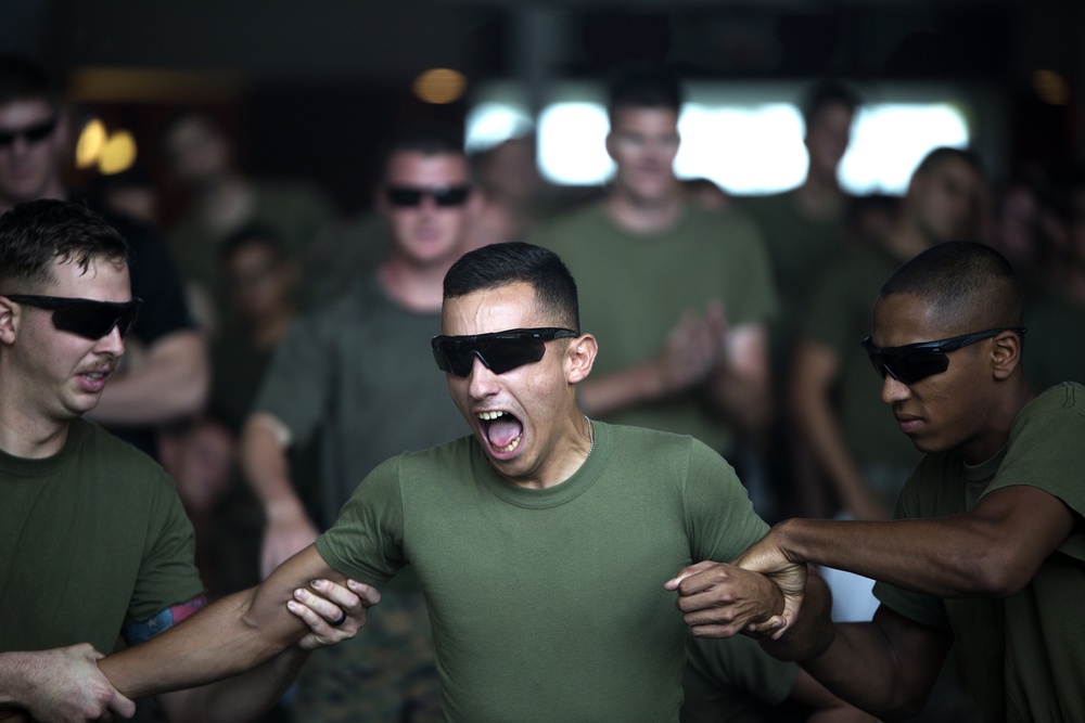 This is what Marines look like ‘riding the lightning.’