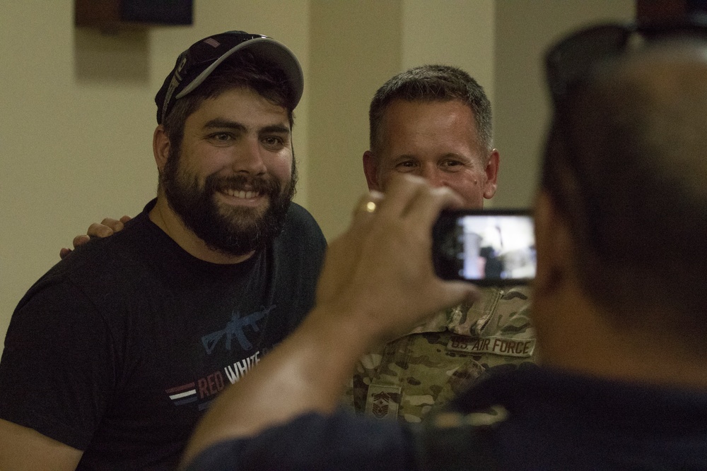 Zombie flick marks veteran success story for entertainers visiting Camp Arifjan