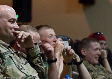 Zombie flick marks veteran success story for entertainers visiting Camp Arifjan
