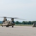 CH-47 Chinooks Land