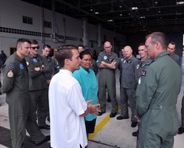 Royal New Zealand Air Force Squadron Meets with Survivors of Small Plane Crash