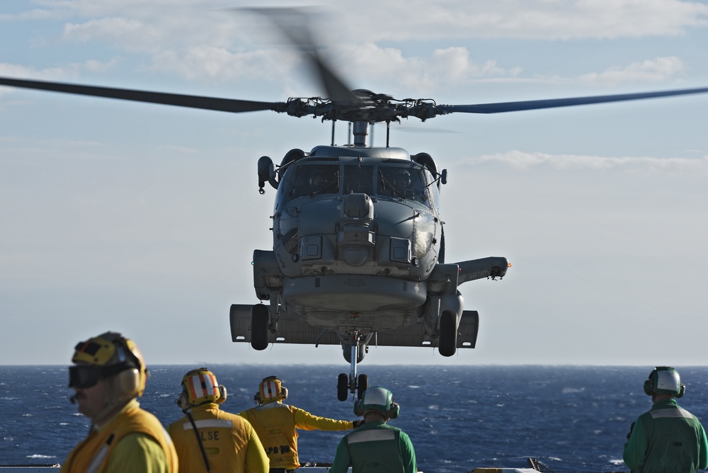 USS San Diego Flight Operations at RIMPAC 2016
