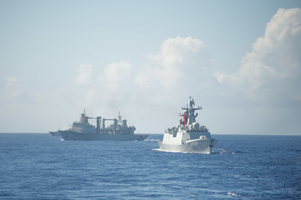 USS Stockdale At Sea Operations During RIMPAC