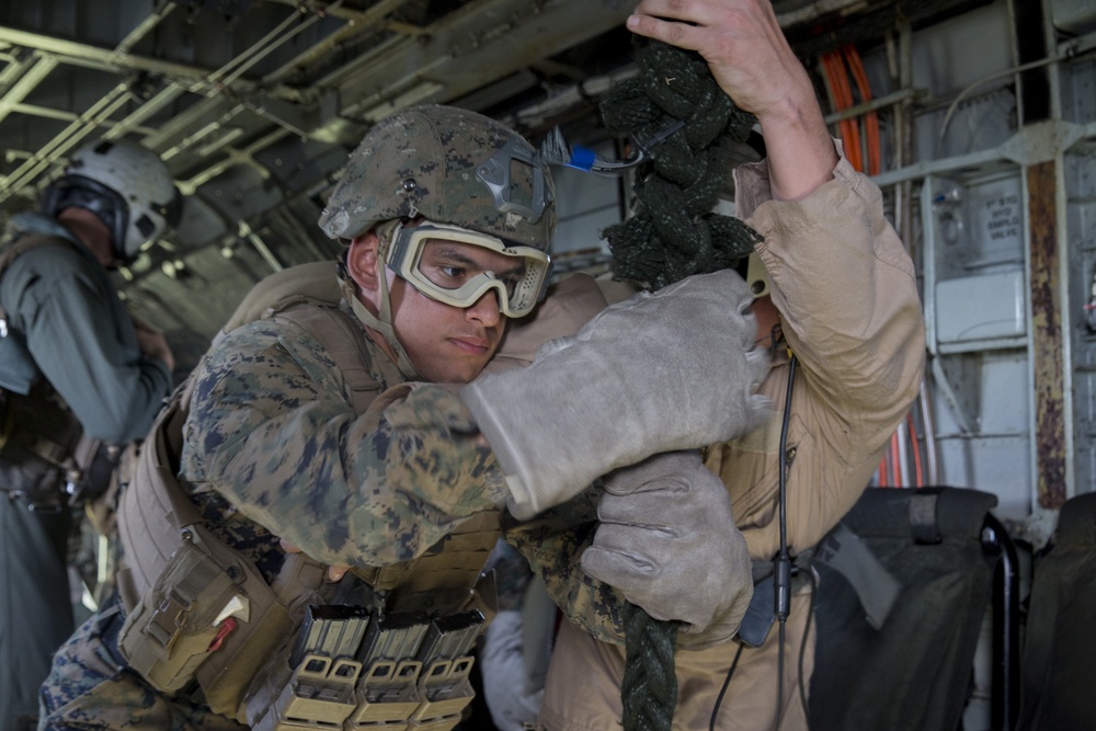 Down the hell hole: EOTG conducts first fast rope masters course