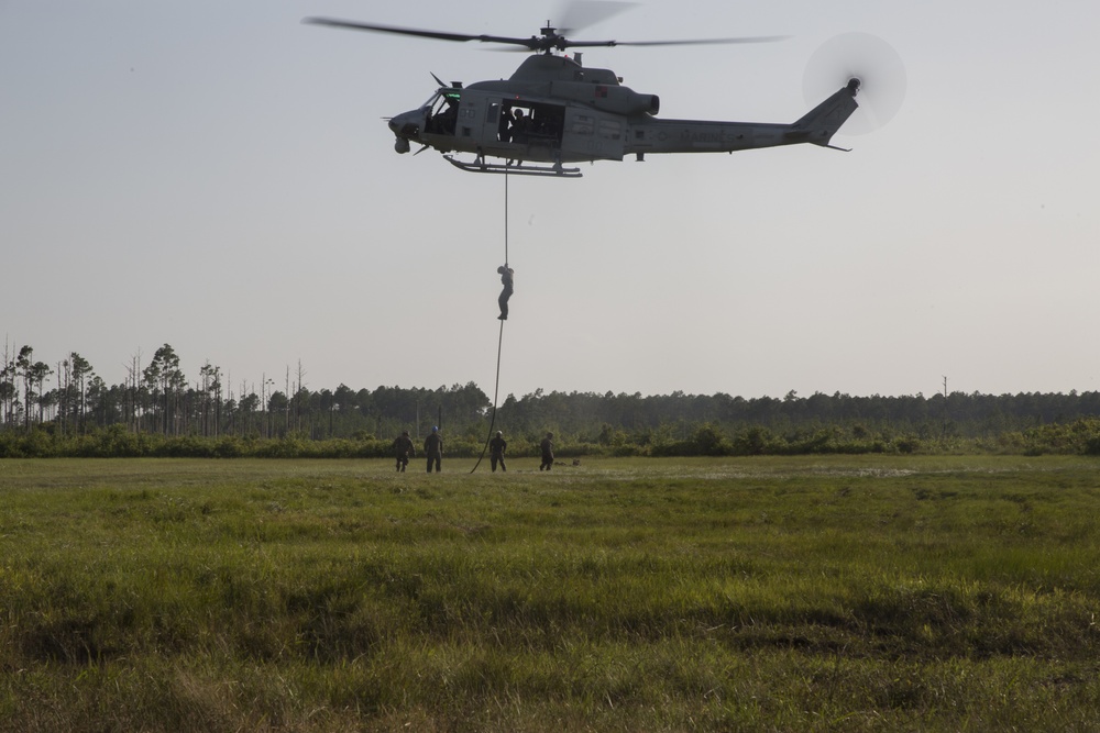 Down the hell hole: EOTG conducts first fast rope masters course
